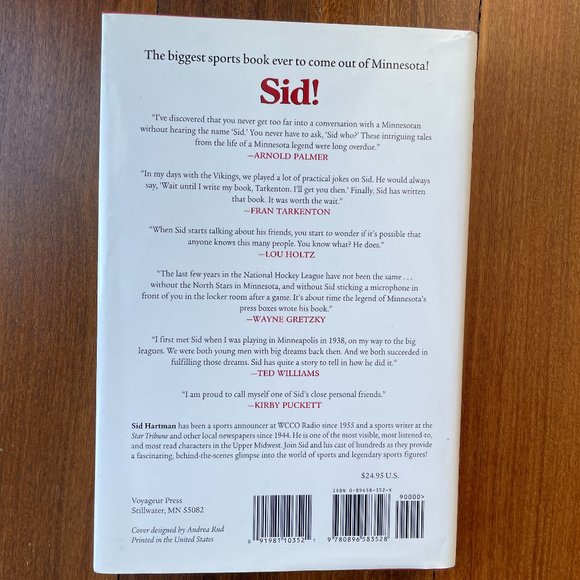 Sid! book by Sid Hartman and Patrick Reusse - Picture 2 of 5